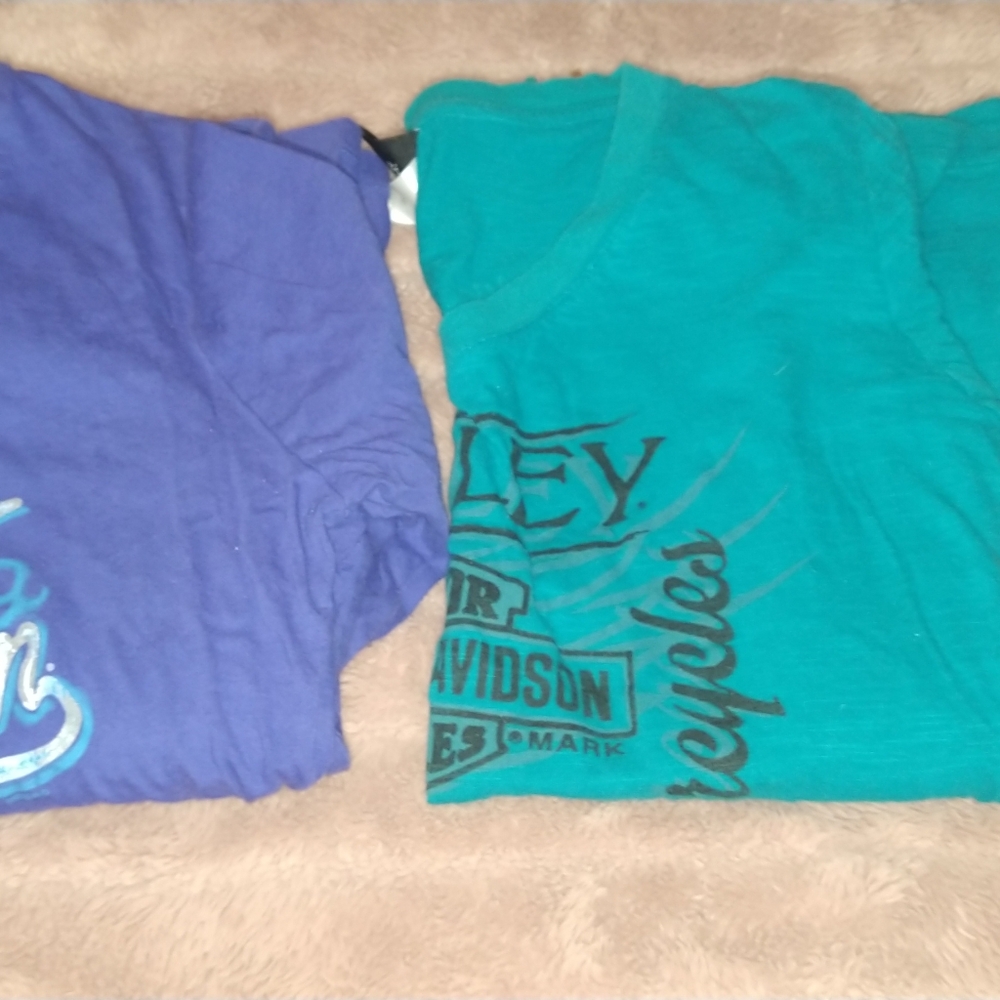 Women's Harley Davidson long sleeve shirt size sm lot of 2